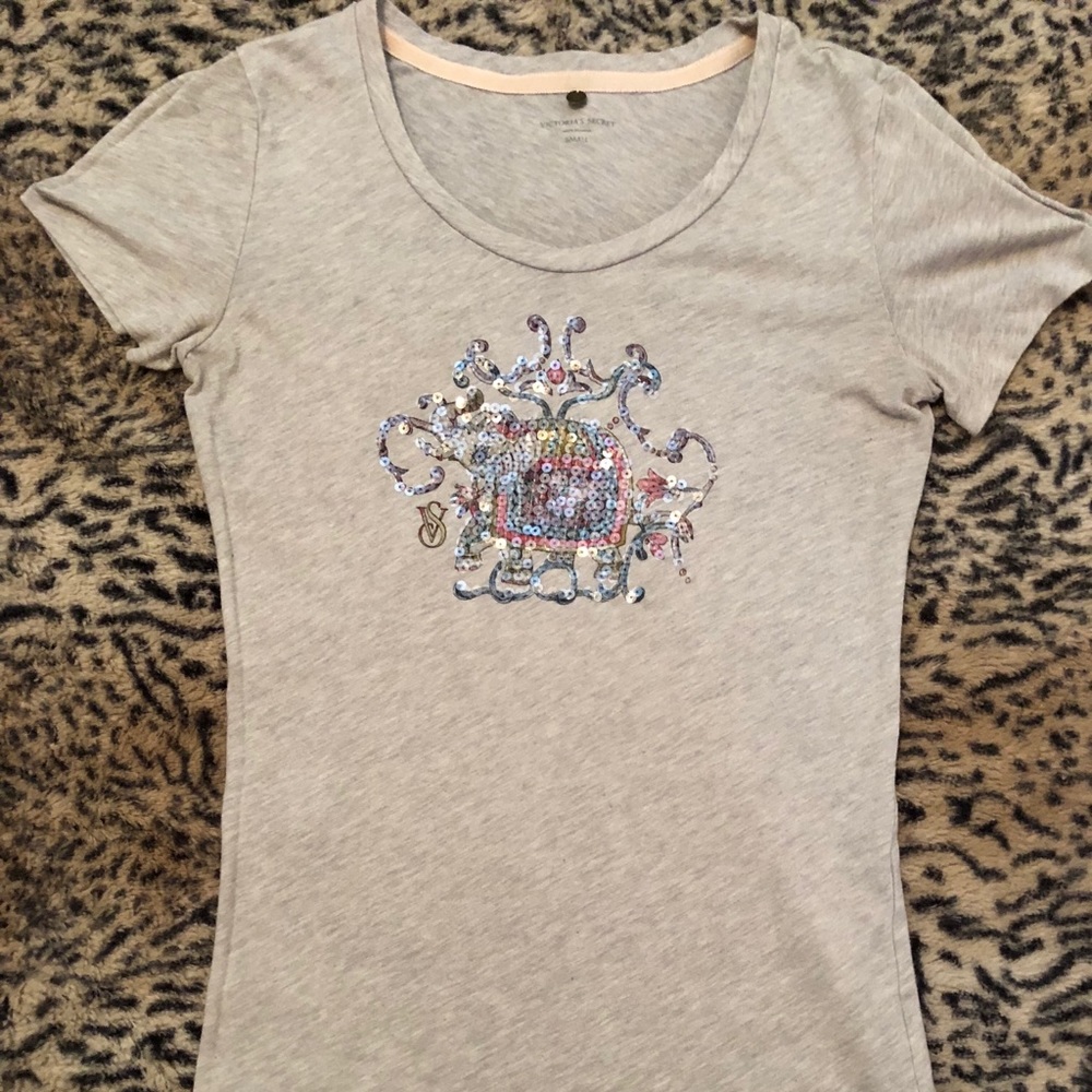 VS sequin elephant t shirt